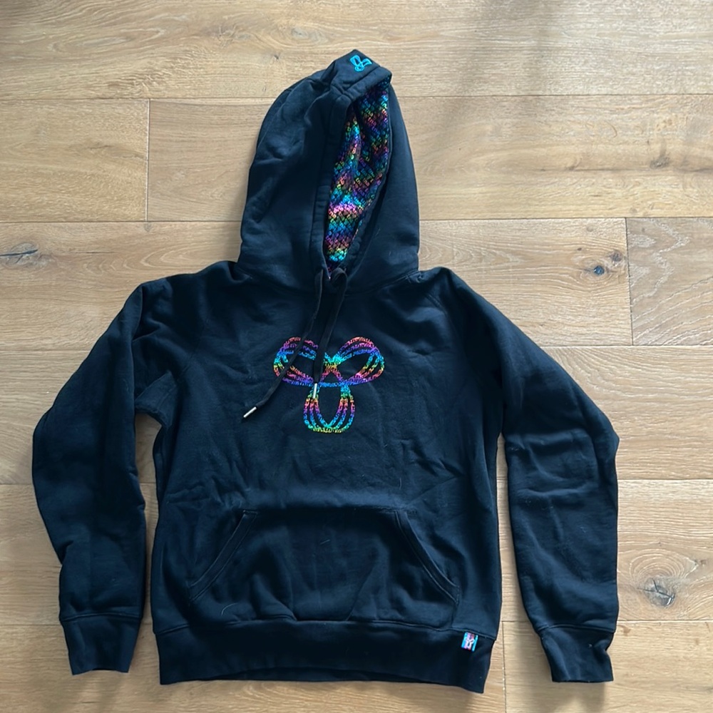 TNA XL Hoodie with Multi-Coloured Metallic Logo & Hoodie Liner
